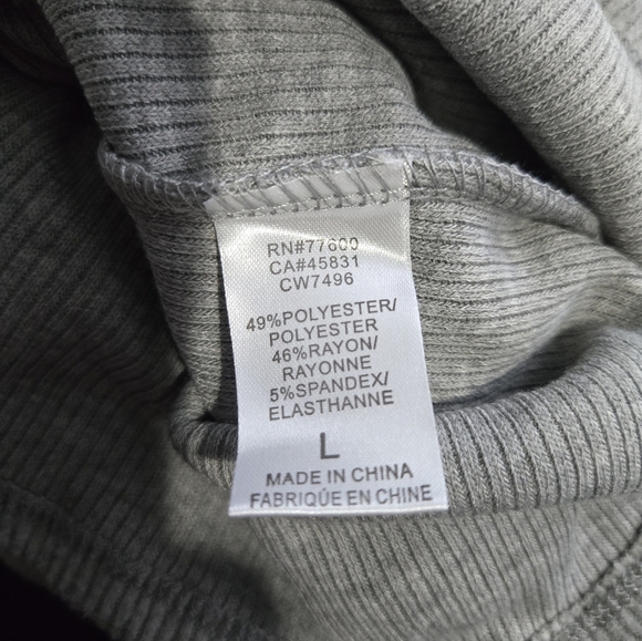 NWT Chaser Gray Cowl Neck Sweater, Size Large - Picture 5 of 5